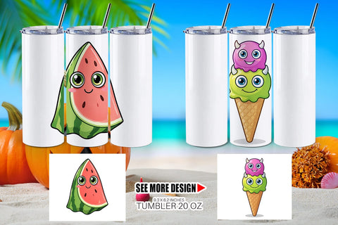 Tumbler Cute Summerween Treats Sublimation artnoy 