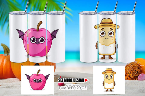 Tumbler Cute Summerween Treats Sublimation artnoy 