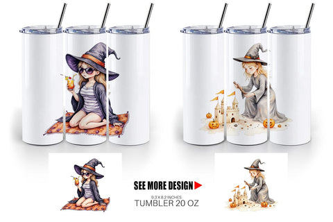 Tumbler Cute Summerwitch Vibes Sublimation artnoy 