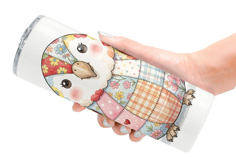Tumbler Cute Tropical Patchwork Sublimation artnoy 