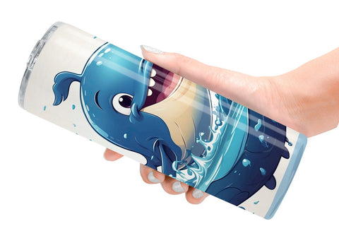 Tumbler Cute Whale Sublimation artnoy 
