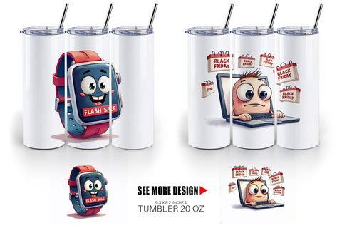 Tumbler Cyber Monday Craze Sublimation artnoy 
