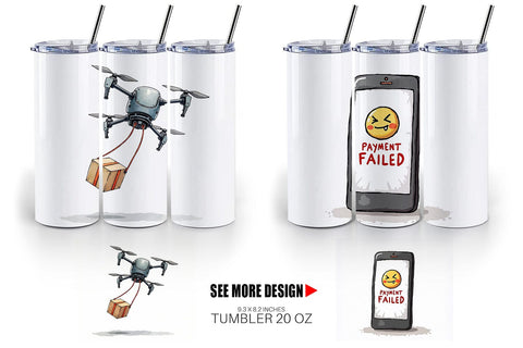 Tumbler Cyber Monday Glitchfest Sublimation artnoy 