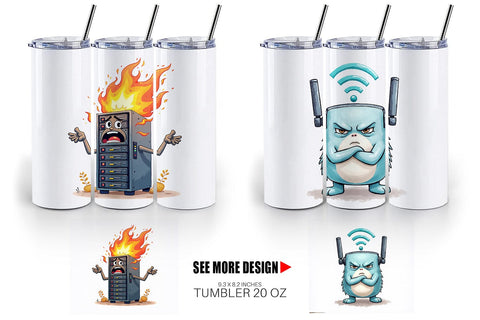 Tumbler Cyber Monday Glitchfest Sublimation artnoy 