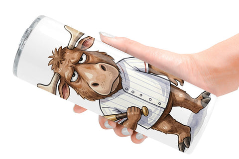 Tumbler Cynical Animal Slugger Watercolor Sublimation artnoy 