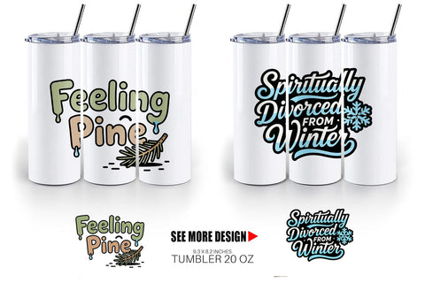 Tumbler Cynical Christmas Phrases Sublimation artnoy 