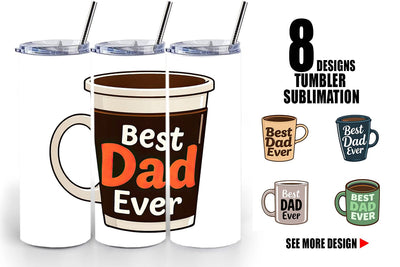 Tumbler Dad’s Coffee Mug Sublimation artnoy 