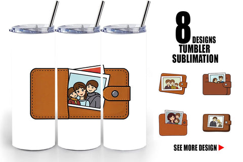 Tumbler Dad’s Wallet Sublimation artnoy 