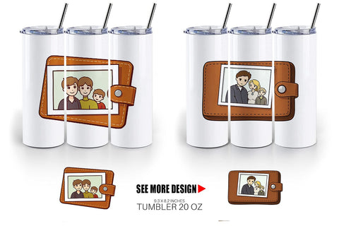 Tumbler Dad’s Wallet Sublimation artnoy 