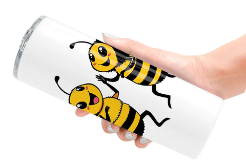 Tumbler Dancing Bees Sublimation artnoy 