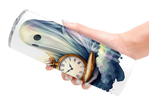 Tumbler Dark Academia Ghost Reader Sublimation artnoy 