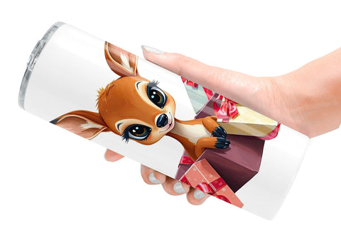 Tumbler Deer Fawn Gift Sublimation artnoy 