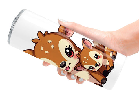 Tumbler Deer Mother's Day Sublimation artnoy 