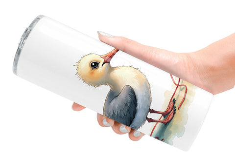 Tumbler Derpy Beach Birds Sublimation artnoy 