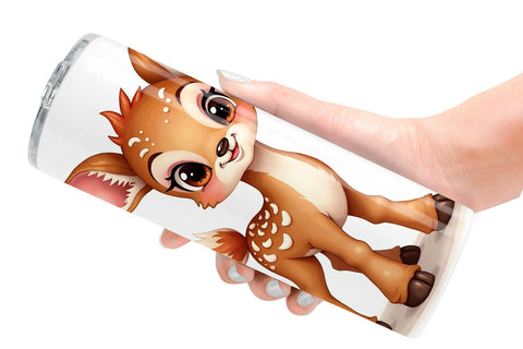 Tumbler Derpy Gingerbread Woodland Creatures Sublimation artnoy 