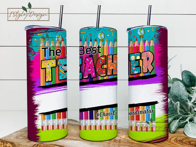Tumbler Design Teacher PNG Sublimation Tumbler 20oz Tumbler PNG Teacher Tumbler PNG Sublimation Tumbler Design Teacher's Day Tumbler Png Sublimation iStyleDesign 