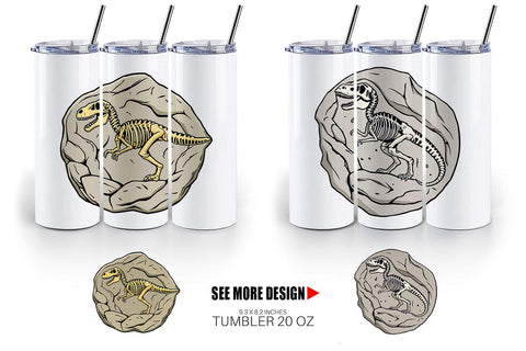 Tumbler Dino Fossil Sublimation artnoy 