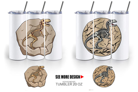 Tumbler Dino Fossil Sublimation artnoy 