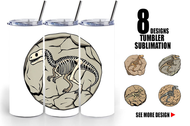 Tumbler Dino Fossil Sublimation artnoy 