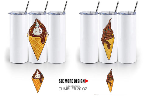 Tumbler Dipped Ice Cream Sublimation artnoy 