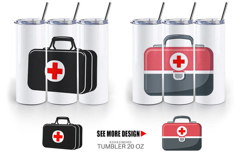 Tumbler Doctor Bag Sublimation artnoy 