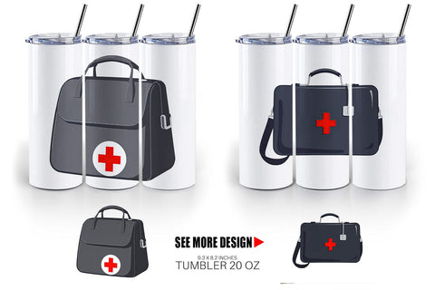 Tumbler Doctor Bag Sublimation artnoy 