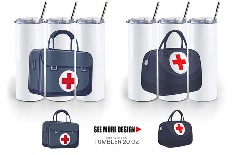 Tumbler Doctor Bag Sublimation artnoy 