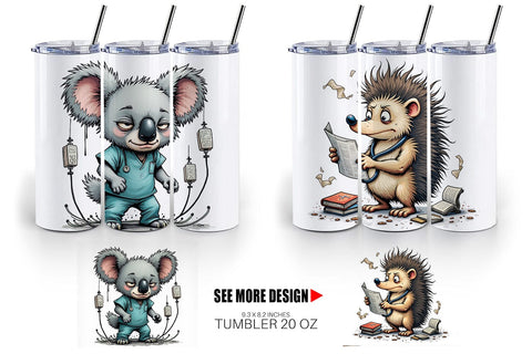 Tumbler Doctor Chaos Critters Sublimation artnoy 