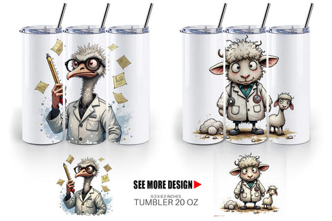 Tumbler Doctor Chaos Critters Sublimation artnoy 