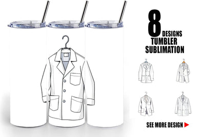 Tumbler Doctor Coat Sublimation artnoy 