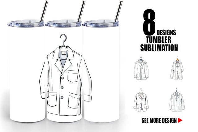 Tumbler Doctor Coat Sublimation artnoy 