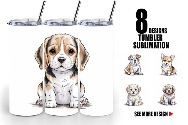 Tumbler Dog Nursery Sublimation artnoy 