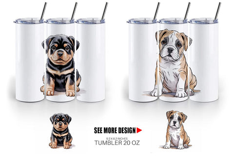 Tumbler Dog Nursery Sublimation artnoy 