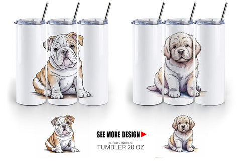 Tumbler Dog Nursery Sublimation artnoy 