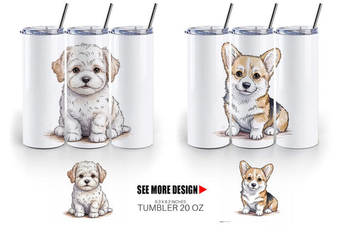 Tumbler Dog Nursery Sublimation artnoy 