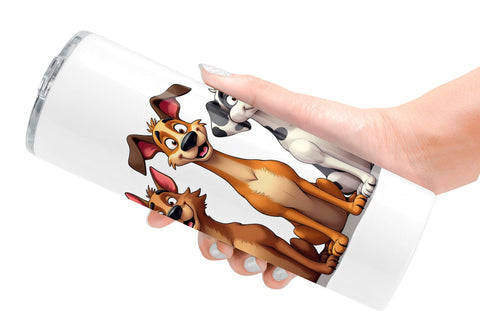 Tumbler Dogs Emotion Sublimation artnoy 