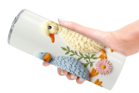 Tumbler Duck Embroidery Sublimation artnoy 