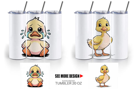 Tumbler Duck Mood Sublimation artnoy 