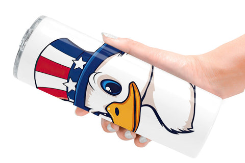 Tumbler Duck Patriotic Sublimation artnoy 