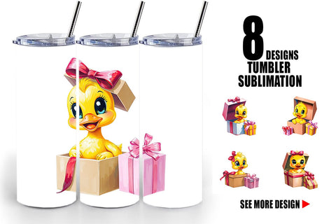 Tumbler Duckling Gift Sublimation artnoy 