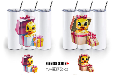 Tumbler Duckling Gift Sublimation artnoy 