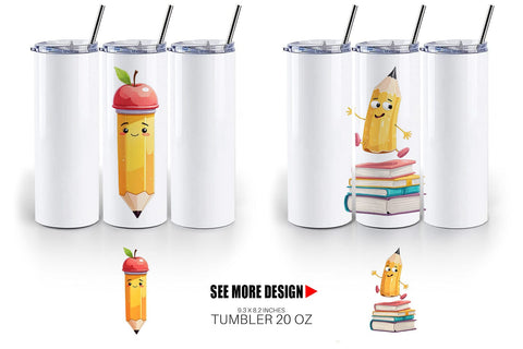 Tumbler Eager Pencil Sublimation artnoy 