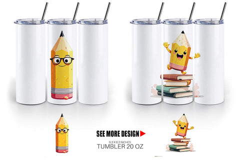 Tumbler Eager Pencil Sublimation artnoy 
