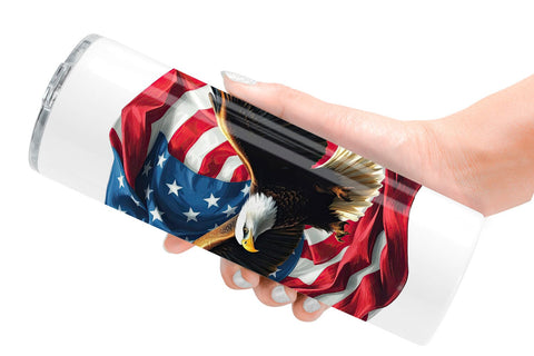 Tumbler Eagle 4th of July Sublimation artnoy 
