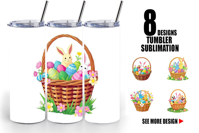 Tumbler Easter Basket Sublimation artnoy 