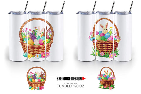 Tumbler Easter Basket Sublimation artnoy 