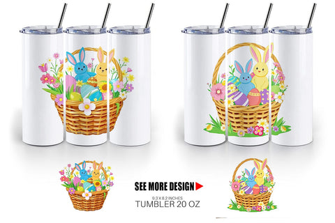 Tumbler Easter Basket Sublimation artnoy 