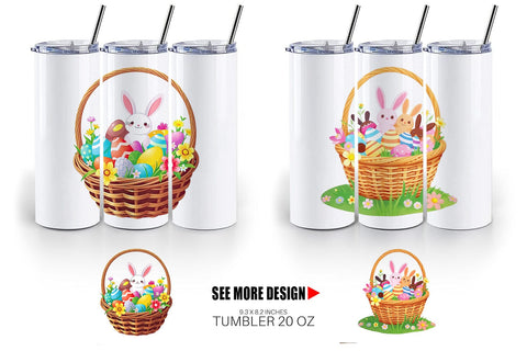 Tumbler Easter Basket Sublimation artnoy 
