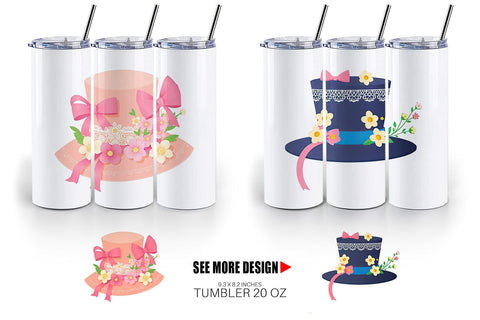 Tumbler Easter Bonnet Sublimation artnoy 