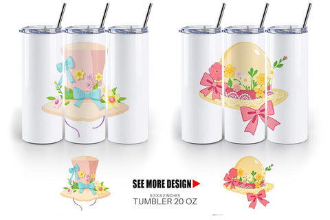 Tumbler Easter Bonnet Sublimation artnoy 